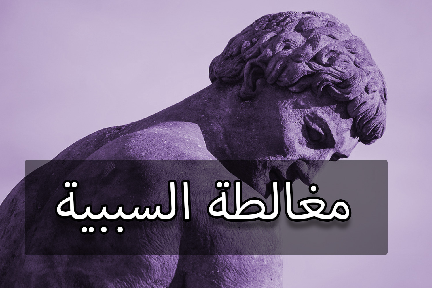 مغالطة السببية أو مغالطة السبب الخاطئ